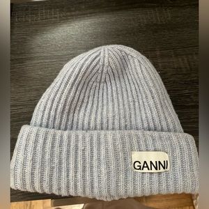 Ganni Light Blue Beanie